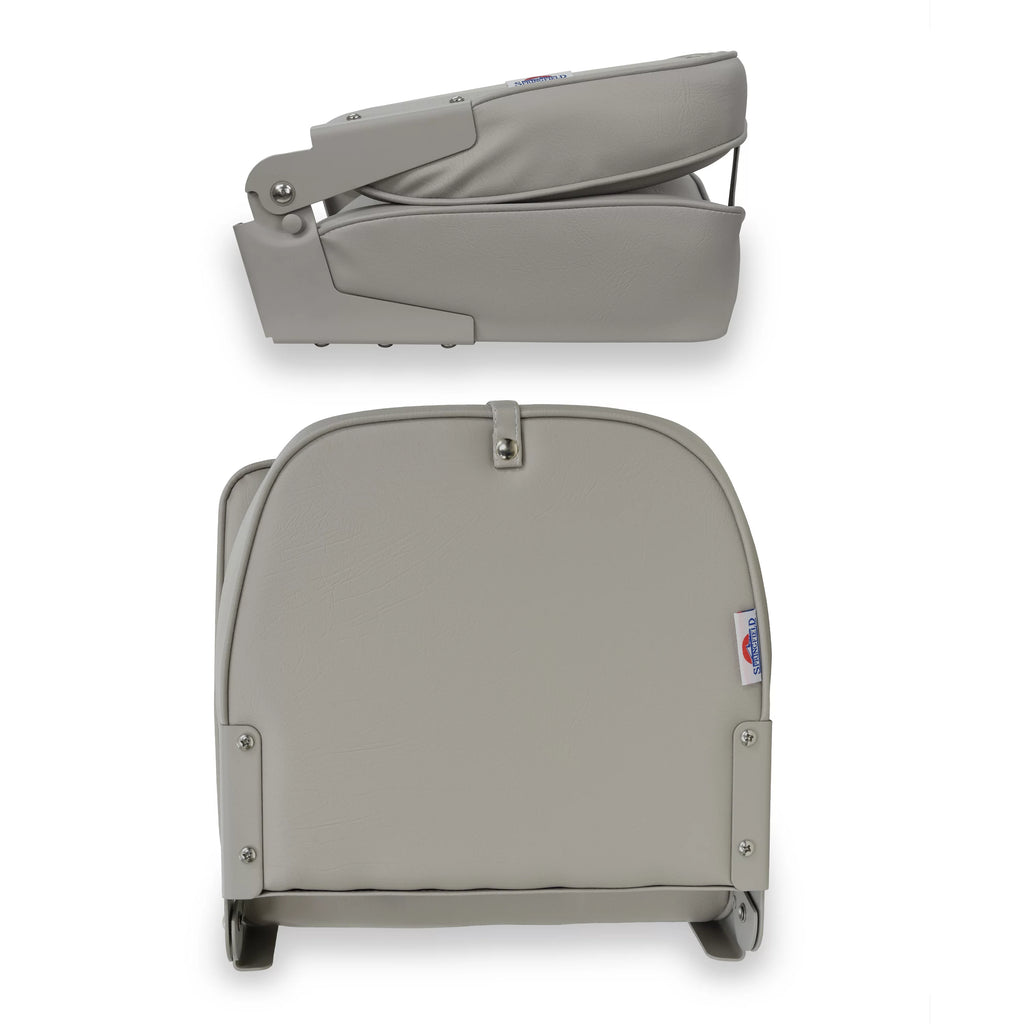 Gray 16" Folding Fishing Boat Seat M475429
