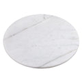 Natural Marble Lazy Susan Turntable, 12" Diam., Off-White O778