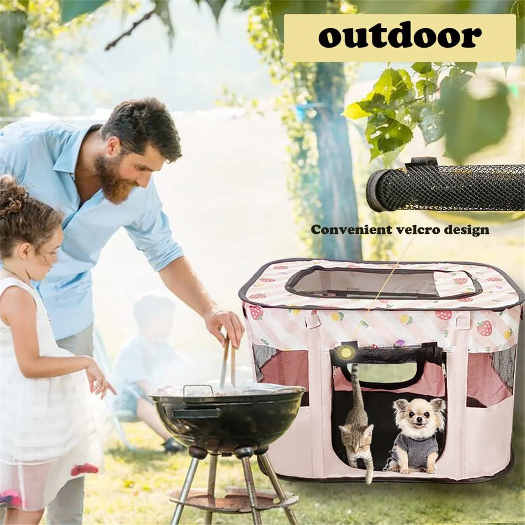 Portable Cat Cage Kennel D4194