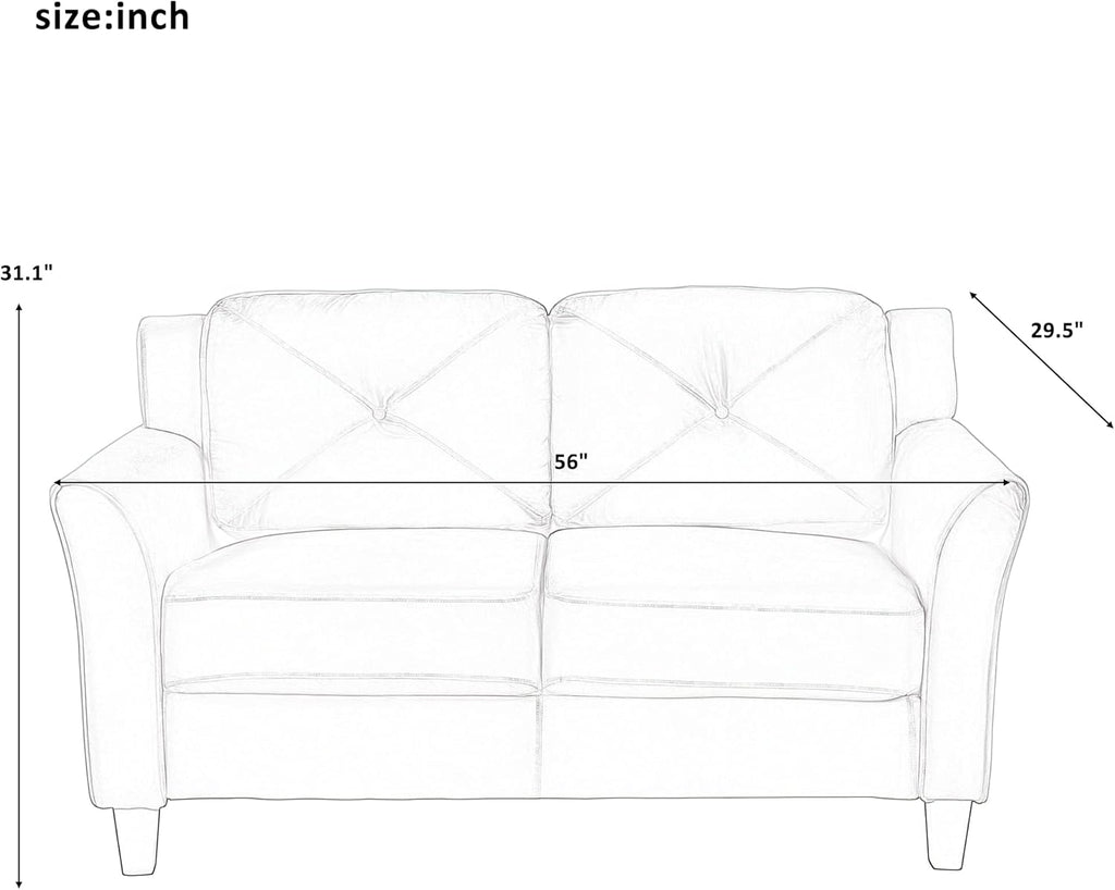 Black 3 Piece Sofa Set T4204
