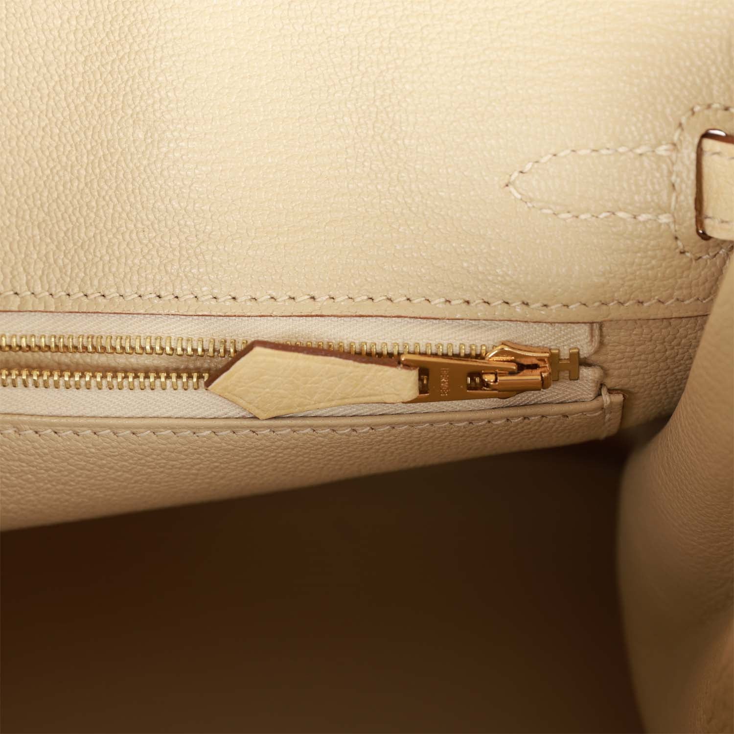 Vanille Ostrich Boreal Gold Hardware Birkin 25 H705