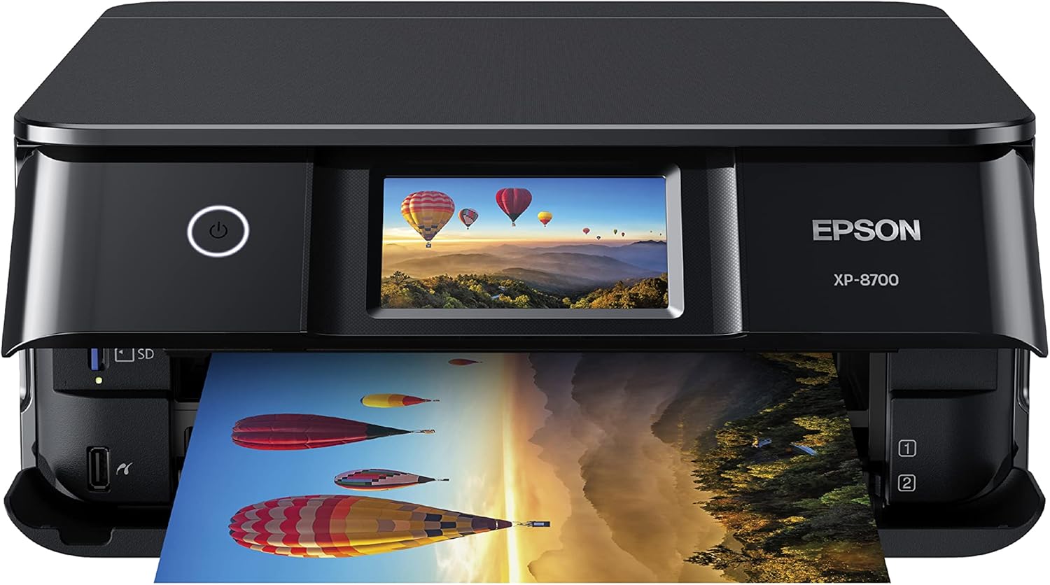 Black Wireless All-in-One Printer with Scanner and Copier V273063