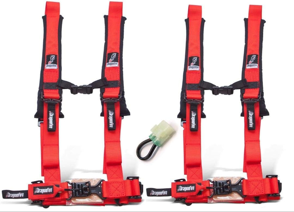 Red 2" 4-Point Harness Set of 2 Q6424