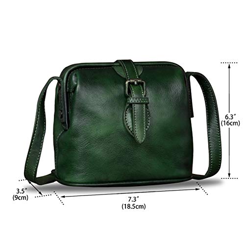 Genuine Leather Crossbody Bag Small Satchel Vintage Mini Purse B138