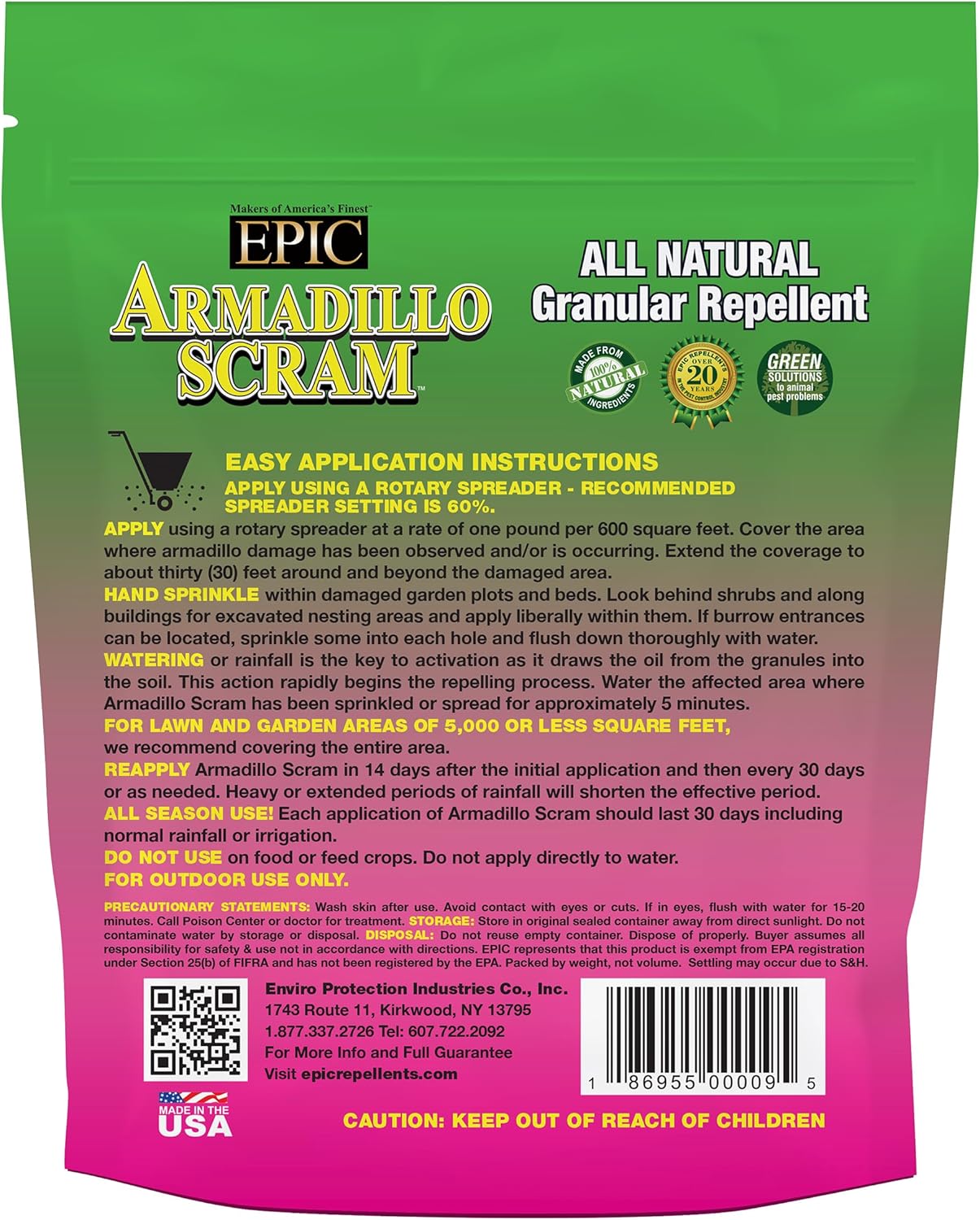 All Natural Granular Repellent, 96 Ounce U1184