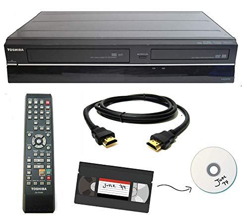 VHS to DVD Recorder VCR Combo with Remote, HDMI (Renewed) I8490