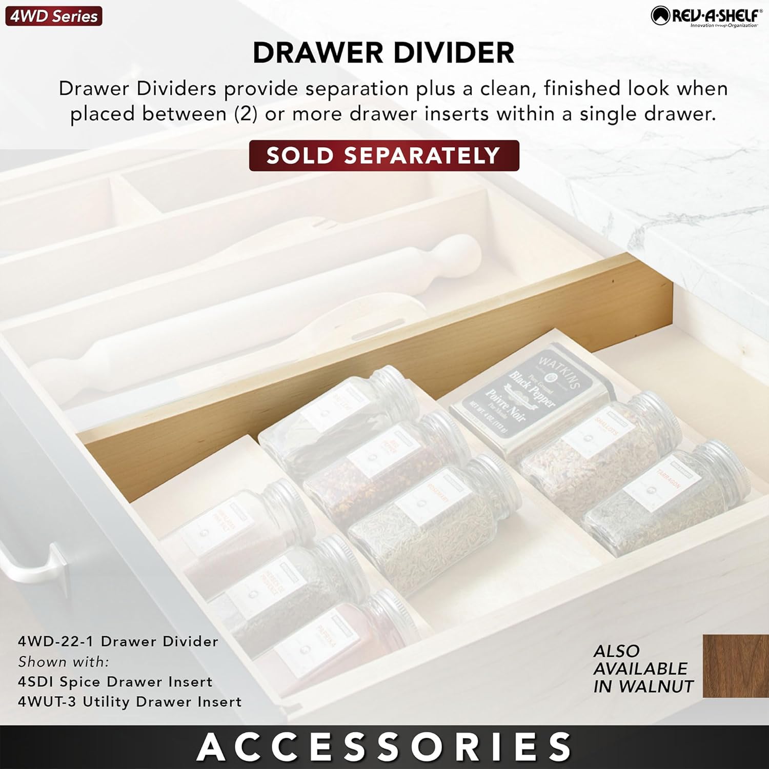 Dual Row Knife Block Drawer Organizer Q859