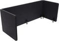 Dark Gray Acoustic Desk Privacy Panel, 59"L x 24"W V38311
