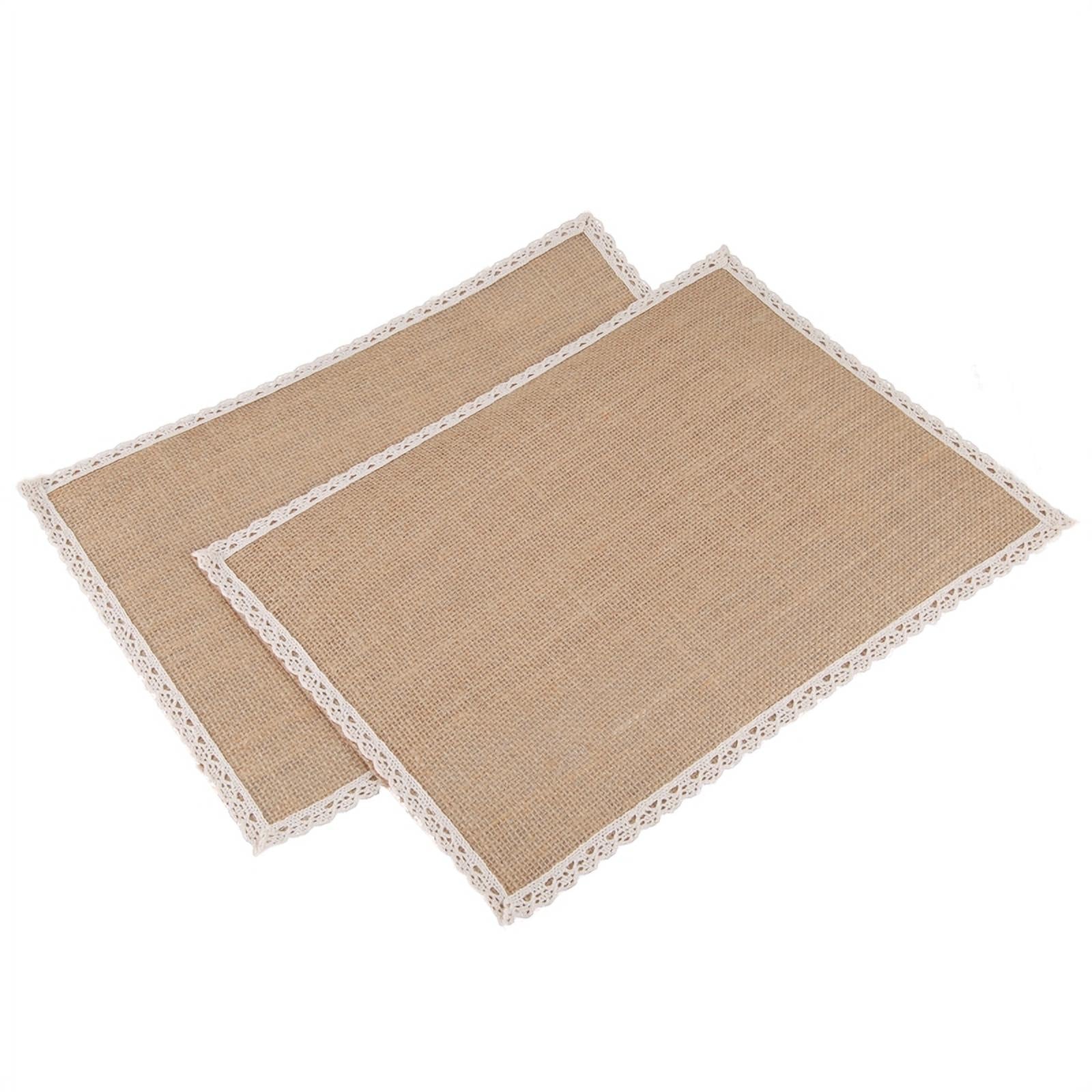 Natural Woven Linen Table Mat Set of 8 I379