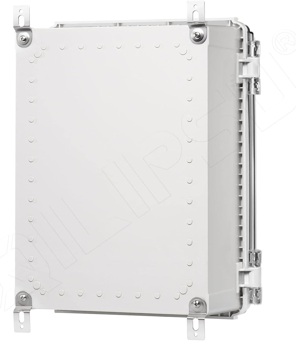 Grey ABS Plastic Junction Box IP67 Waterproof Dustproof Enclosure Pack of 2 E3337
