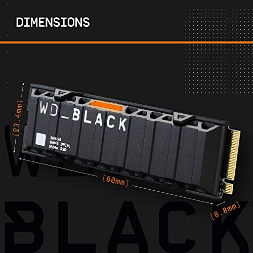 1TB NVMe Internal Gaming SSD Solid State Drive with Heatsink B753