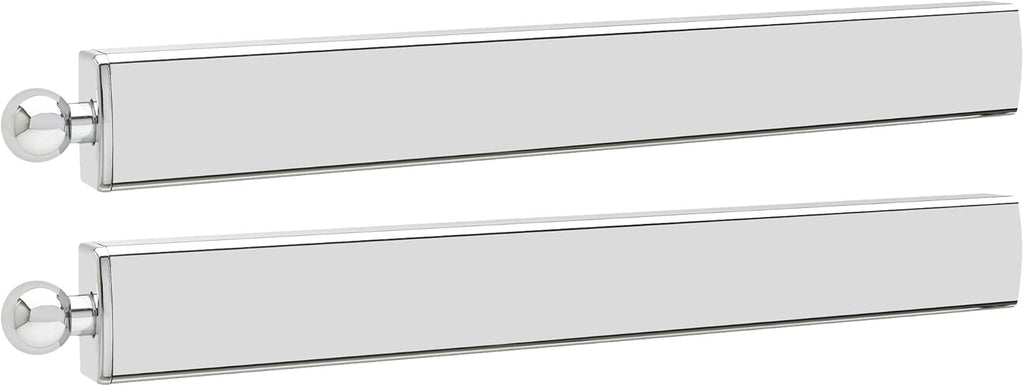 14" Pull Out Chrome Clothes Storage Hanging Rack (2 Pack) G125