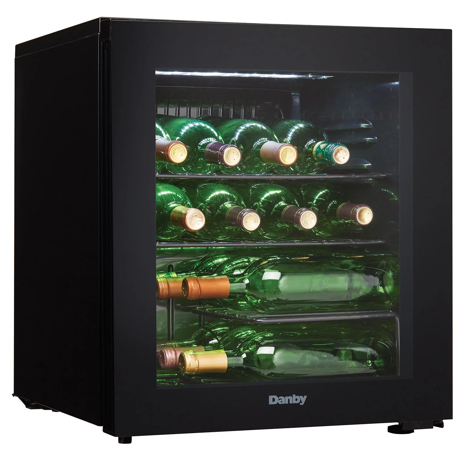 1.8 Cu. Ft. 16 Bottle Free-Standing Counter-top Wine Cooler in Black R8871