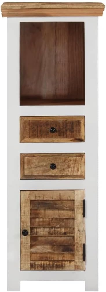 Brown&White Solid Wood Sideboard R2829