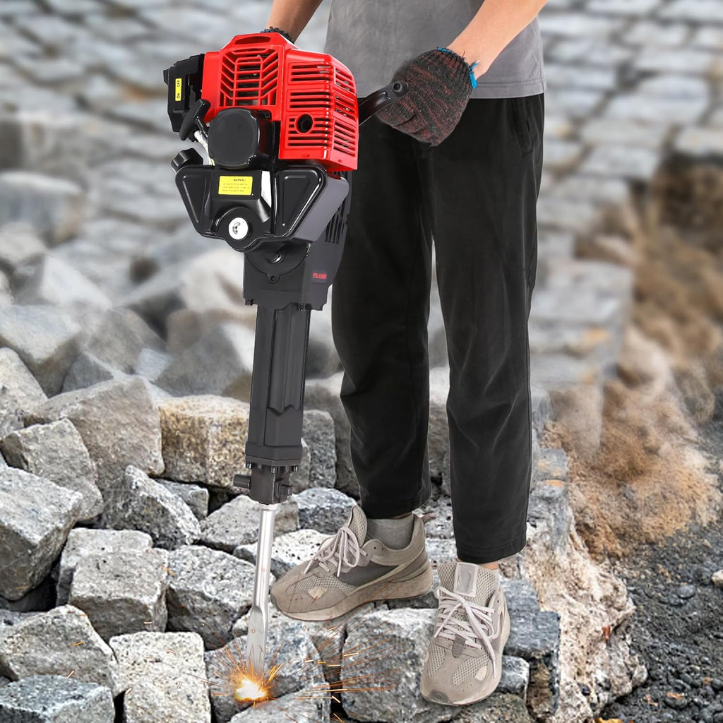 52CC 2 Stroke Gasoline Concrete Breaker with 2 Chisels L77602