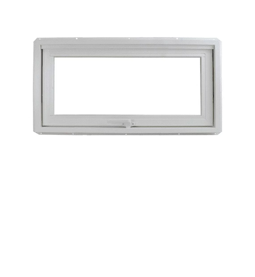 36" x 12" White Vinyl Casement Window with Tempered Low-E Glass W9886