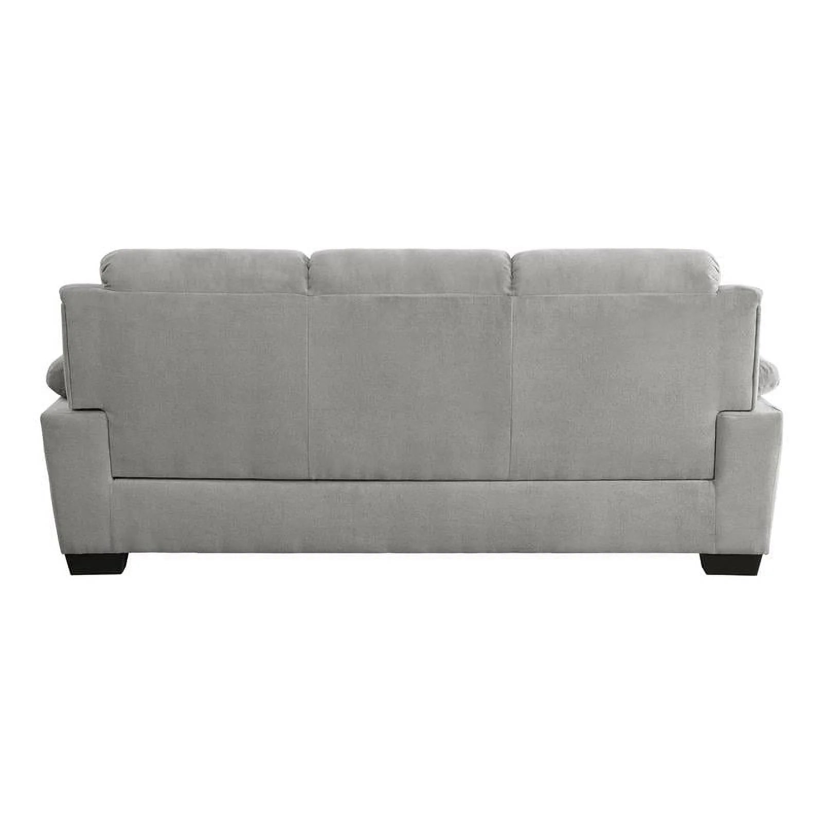 Light Gray Textured Fabric Sofa O125373
