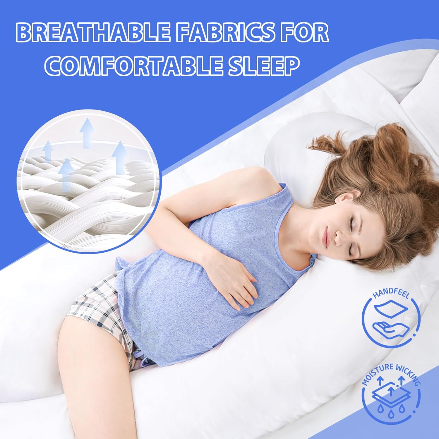 White Cotton Zippered Pillowcase Z106860