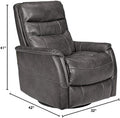 Dark Gray Swivel Glider Recliner Q943902