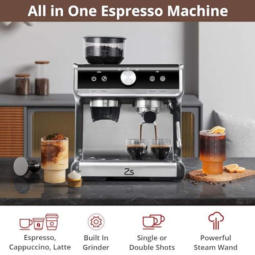 20 Bar Automatic Espresso Coffee Maker with Milk Frother F2468