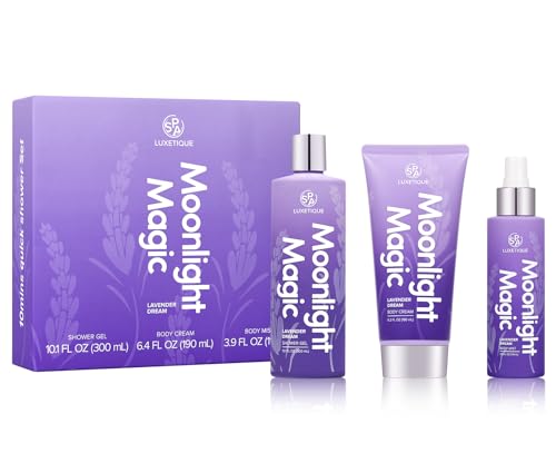 3 Pcs Lavender Body Spray Gift Set with Shower Gel, Body Cream, Body Mist H66911
