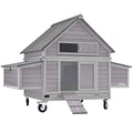 Portable Chicken Coop with Wheels and Nesting Box N814