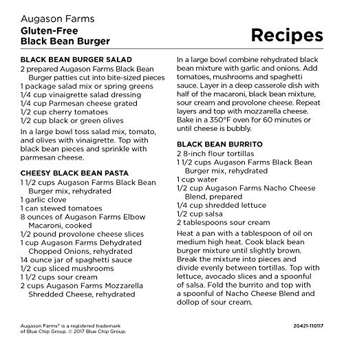 Gluten-Free Black Bean Burger 2 lbs 14 oz No. 10 Can 1 Pack C7149