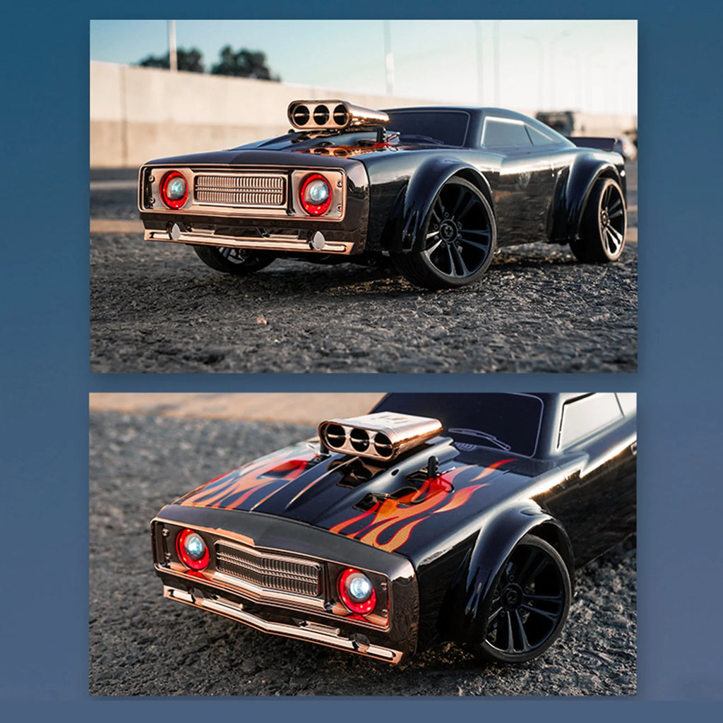 Remote Control Drift Car 2.4GHz 4WD 35kmh RTR with Angel Eye Headlights Z202