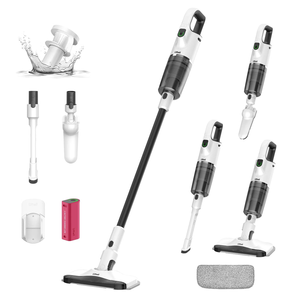 6-In-1 Cordless Vacuum Cleaner with 4Ah Battery White G4640