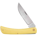 Yellow Delrin Handle CV Steel Pocket Knife I7170