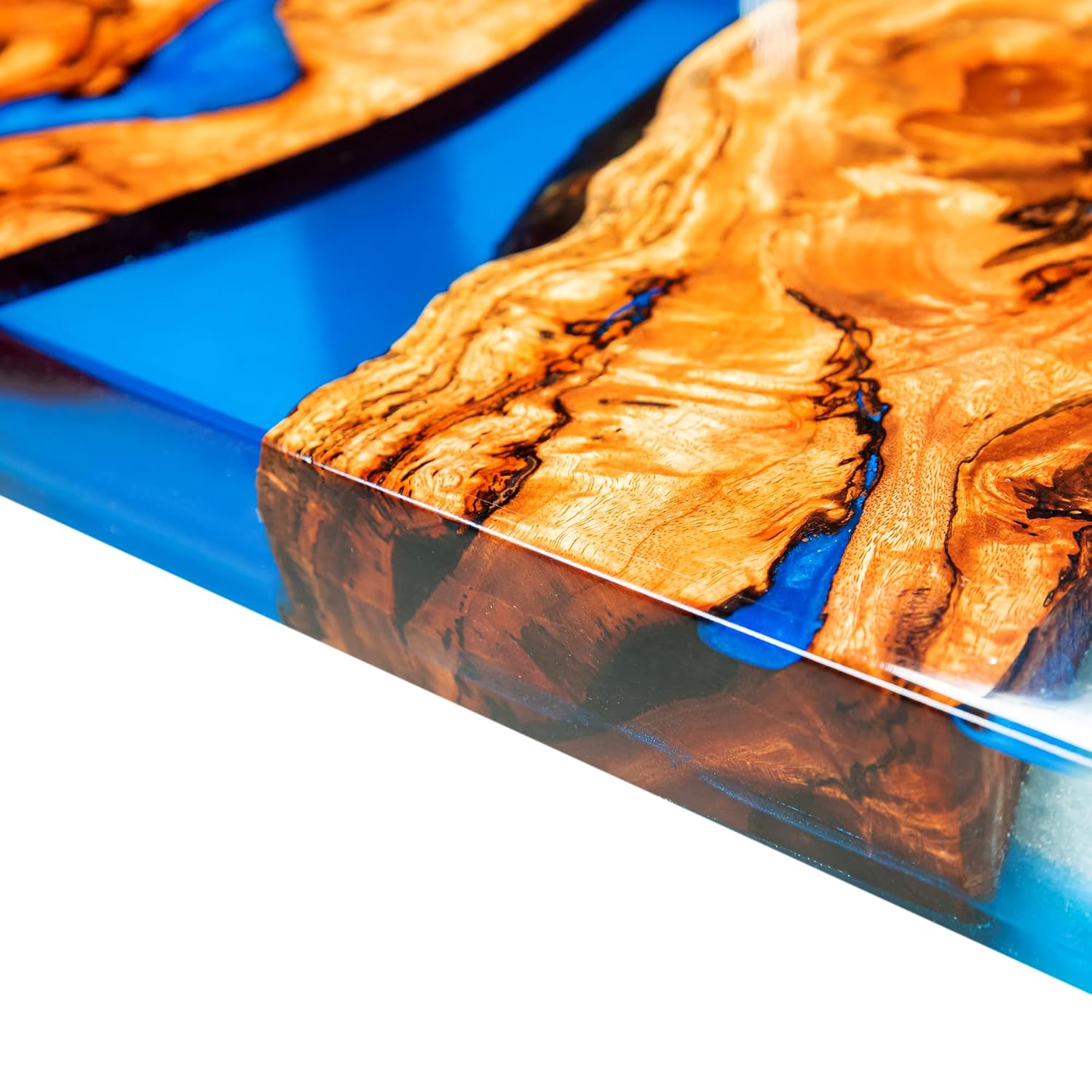 Blue Resin Wood River Dining Table J18194