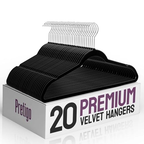 50 Pack Non-Slip Velvet Clothes Hangers with Swivel Hook K75743