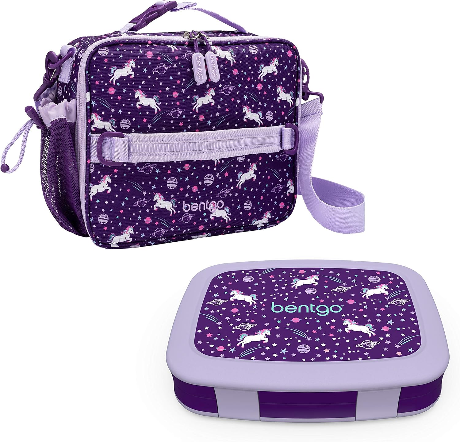 Insulated Lunch Bag Set With Bento-Style Lunch Box B6455
