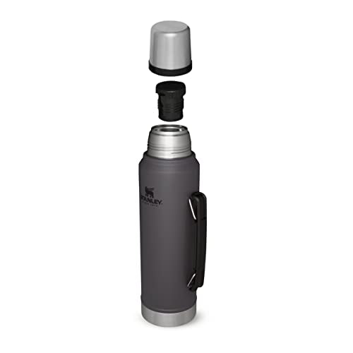 1L Charcoal Stainless Steel Thermos Flask V249