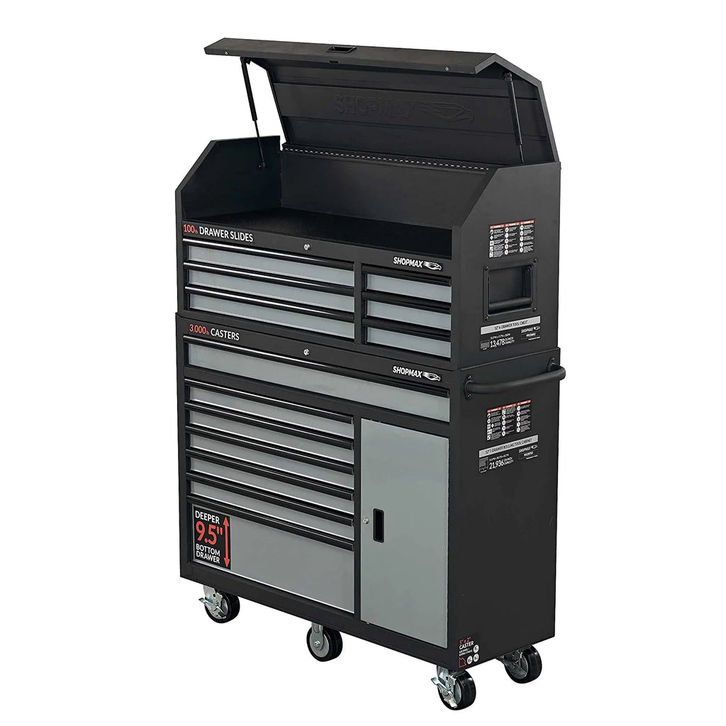 13-Drawer + 1 Door Tool Chest and Rolling Cabinet Combo S956