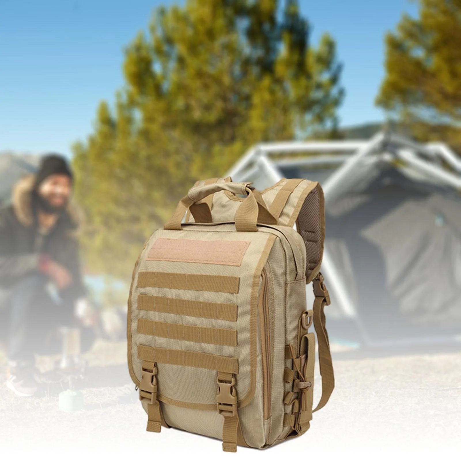Khaki 10L Waterproof Backpack V153