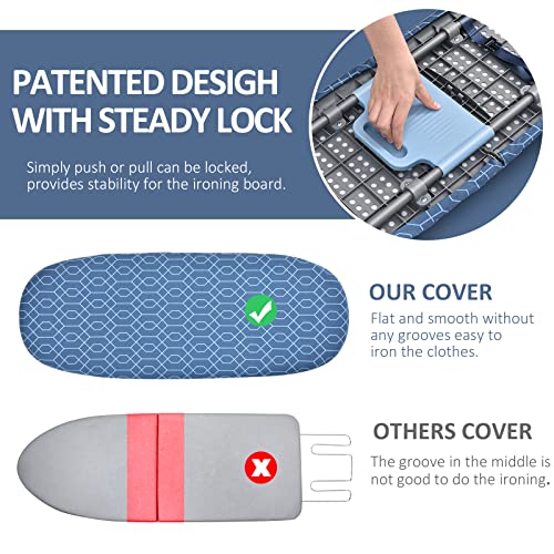 Foldable Ironing Board with 2 Heat Resistant Covers A2506