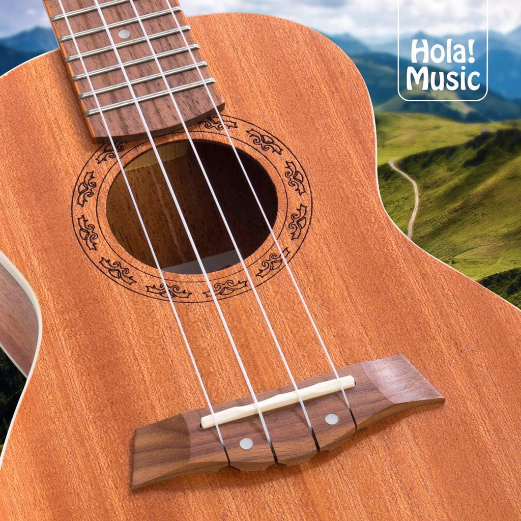 24 Inch Mahogany Concert Ukulele Bundle with Padded Gig Bag G898