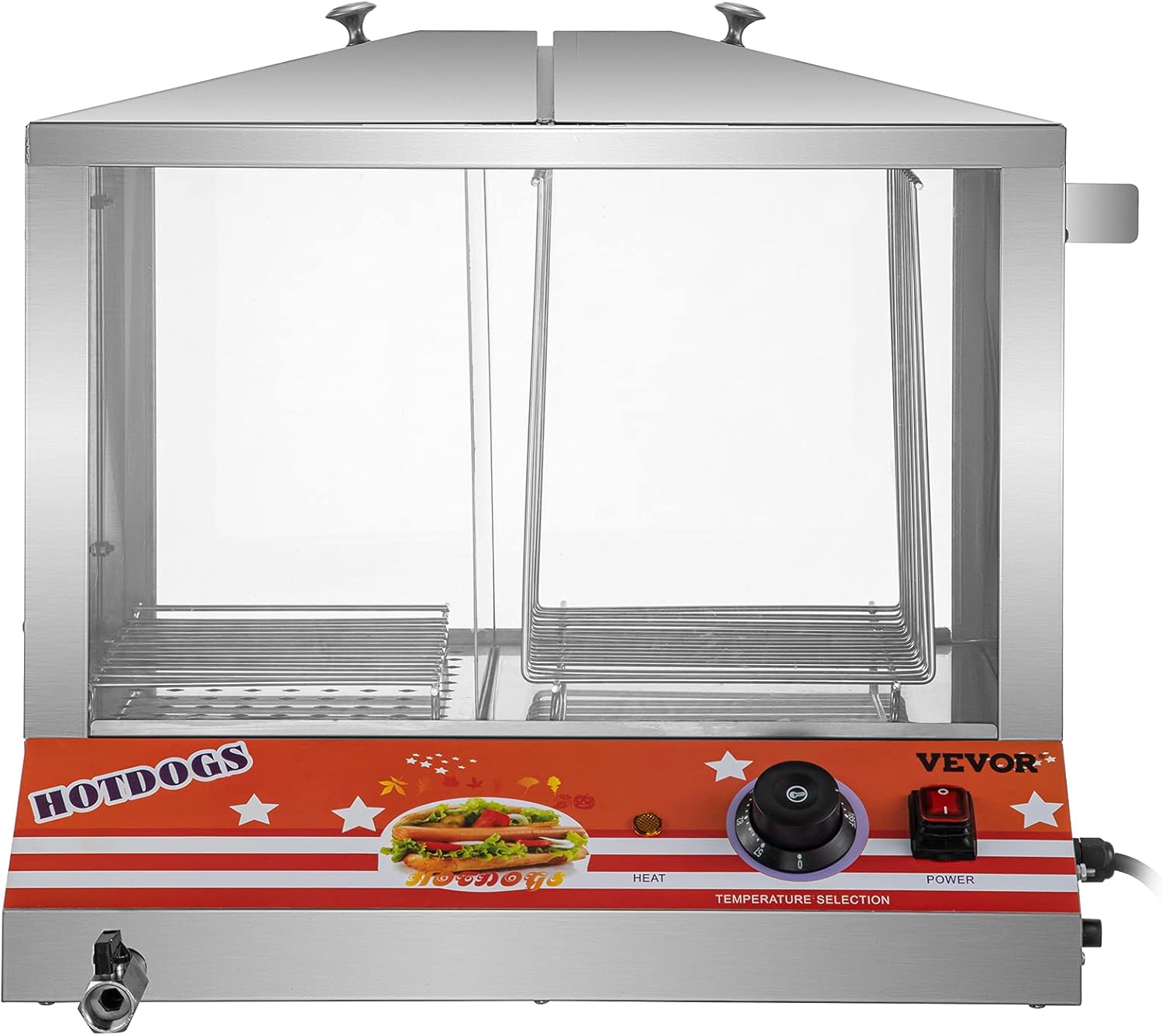 36L Stainless Steel Hot Dog Steamer I774