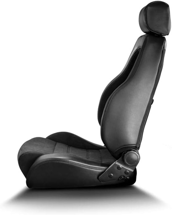 Black Skai Microfibre Reclinable Sport Seat Y62388