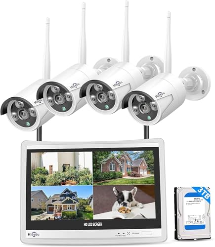 16CH 4K NVR 4Pcs 3MP Night Vision WiFi Security Camera System with 1TB HDD C152810