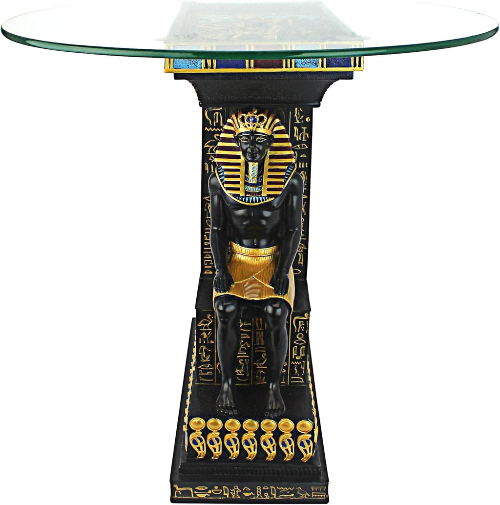 Full Color Glass-Topped Sculptural Table I733244