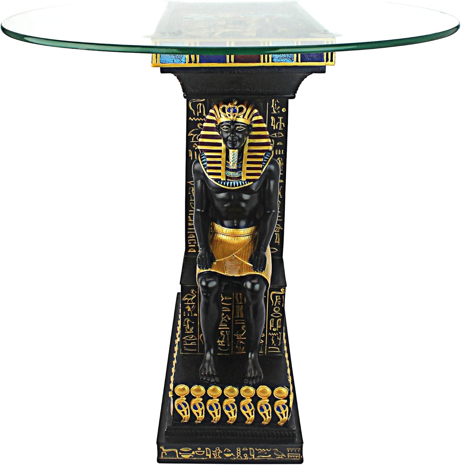 Full Color Glass-Topped Sculptural Table I733244