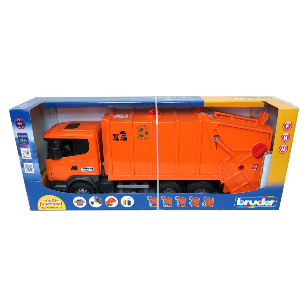 Orange Garbage Truck O916