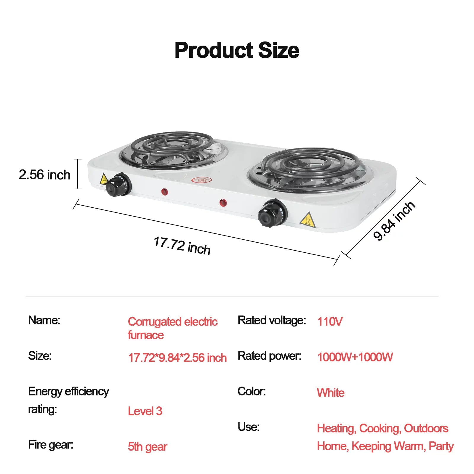 2000W Electric Stove Burners E904
