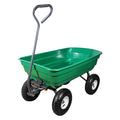 600 Lbs Poly Garden Dump Cart with 10" No-Flat Tires L90405