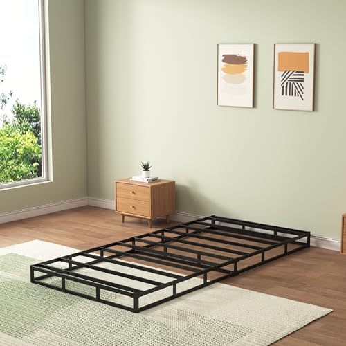 Twin Box Spring with Fabric Cover Set, 5 Inch Twin Size O4003