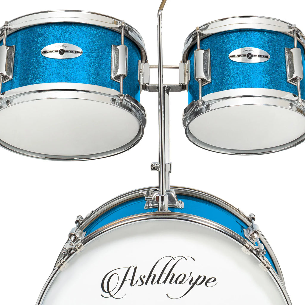 Blue 5-Piece Junior Drum Set with Genuine Brass Cymbals P2096