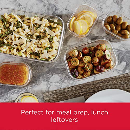 Set of 3 Airtight Food Storage Containers with Removable Trays, Large 9.6 Cup B504163