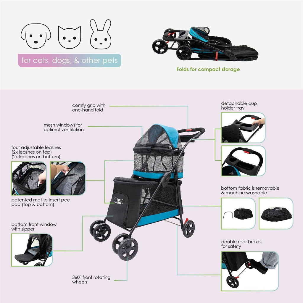 Double Decker Pet Stroller X811697